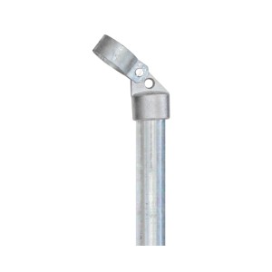 Jambe de force Gah Alberts, phosphatée au zinc, Ø 34 mm avec collier Ø 42 mm, anthracite, pour construction de clôture.