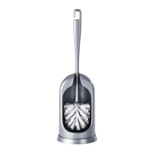 Wenko WC-Garnitur Standard Gris, brosse WC et support en plastique.
