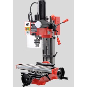 Fresatrice e foratrice Rotwerk EFM 200 DS per la lavorazione di metalli e plastica.