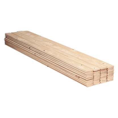 Rauspund Nut und Feder Fichte / Tanne 19 x 96 mm / Länge 3 m