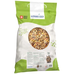 Eric Schweizer Degufutter 5 kg in sacco. Alimento complementare con erbe, verdure e fiori.