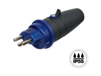 Steffen Stecker T23 Blau-Anthrazit / 250 V / IP55 Steffen Stecker T23 Blau-Anthrazit / 250 V / IP55