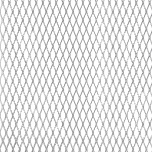 Silbernes Streckmetallblech aus Aluminium, 250x500x1,6 mm, für vielseitige Anwendungen.
