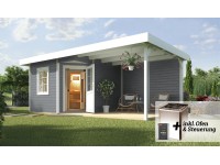 Weka Saunahaus Salo Sparset Grau BioS 7,5 kW Weka Saunahaus Salo Sparset Grau BioS 7,5 kW