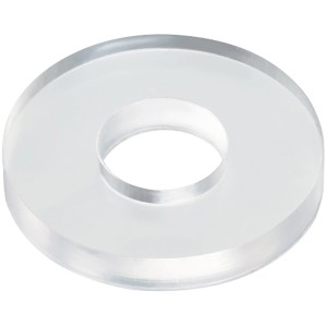 Rondella in plastica trasparente, Ø 16 mm, per coperture in plastica.