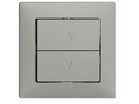 Feller Rollladenschalter / -taster-Frontplatte EdizioDue 1-Kanal Dunkelgrau Feller Rollladenschalter / -taster-Frontplatte EdizioDue 1-Kanal Dunkelgrau