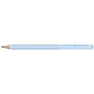 Faber-Castell Jumbo Grip Bleistift, hellblau, Härte B, ideal zum Schreiben lernen.