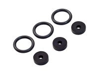 Dichtungs-Set für Ventile Schwarz 6-tlg.