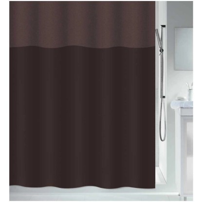 Spirella Duschvorhang Urbanko Textil Braun 180 x 180 cm