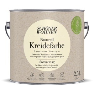 Schöner Wohnen Kreidefarbe Naturell Sommertag, peinture murale mate en pot de 2,5 l.