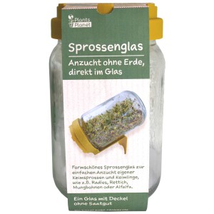 Germogliatore Plants Planet con coperchio verde curry per la coltivazione di germogli.