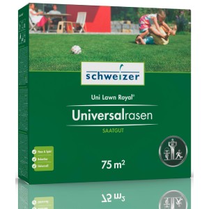 Eric Schweizer Universalrasen Uni Lawn Royal 75 m², sementi per prato resistente.