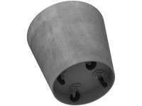 Ecopots Pflanzengefäss Amsterdam mit Rollen Grau Ø 60 cm / Höhe 56 cm