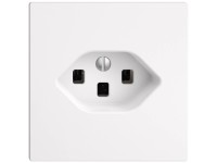 Feller Steckdose Apparat mit Frontplatte EdizioDue Weiss 1 x Typ 23