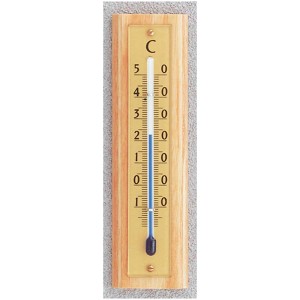 Termometro da interno Möller Therm in legno, colori naturali, 12,5 cm. Scala in Celsius.