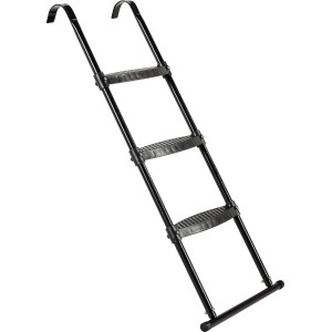 Scala nera per trampolino EXIT per altezza telaio 95-110cm, accessorio per una salita sicura.