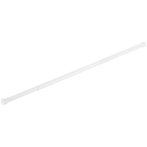 Weiße Diaqua Duschvorhangstange Basic, ausziehbar von 75 bis 130 cm.