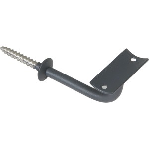 Support de main courante anthracite pour main courante de 40 mm, accessoire pour escaliers et rampes.