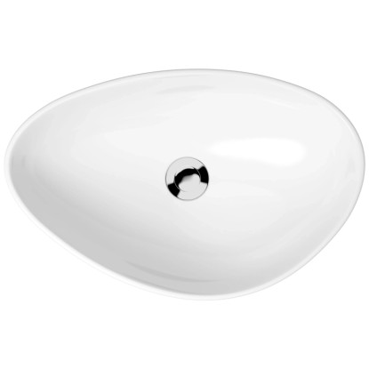 Cersanit Lavabo da appoggio Moduo 50 ceramica Bianco (HxLxP) 15 x 56,5 x 36,5 cm