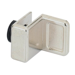 Maniglia per porta in vetro Hettich, nichelata, per porte in vetro fino a 6 mm, ferramenta per porte.