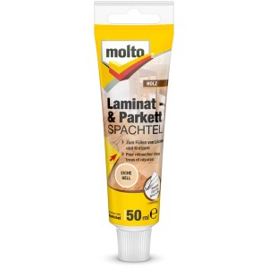 Molto Laminat- und Parkettspachtel Eiche hell, 50ml Tube zum Ausbessern von Schäden.