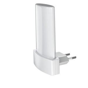 Osram Lunetta Shine luce notturna LED, luce da presa bianca con sensore giorno/notte.