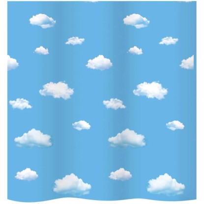Diaqua® Duschvorhang Clouds Textil Blau 180 x 180 cm