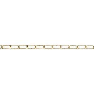 Vermessingte Ringkette, Ø 2,8 mm, als Meterware für Bootstechnik.
