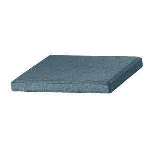 Graue Gartenmauer Pfeilerabdeckplatte, 45x45x6 cm, für den Mauerabschluss.