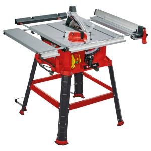 Sega circolare da banco Einhell TC-TS 2225 U con supporto e prolunga tavolo.