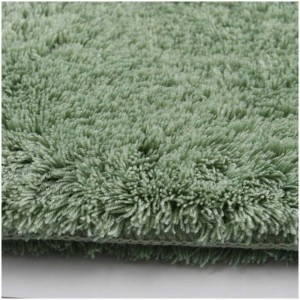 Tappeto bagno Spirella Bree, colore basilico, 55x65 cm, altezza pelo 30mm, in fibre ad asciugatura rapida.