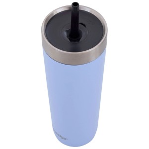 Contigo Tumbler No-Spill, azzurro, 720 ml, con cannuccia.