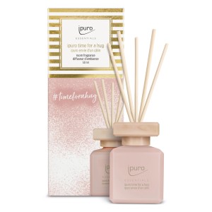 Ipuro Parfum d'ambiance Essentials Time For A Hug, 50 ml, rose. Set de parfum d'ambiance avec bâtonnets.