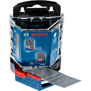 Lame trapezoidali Bosch Professional in dispenser, 50 pezzi. Lame di ricambio per coltelli.