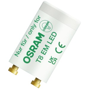 Osram Substitube starter de remplacement pour tubes LED T8, lot de 2. Starter blanc avec lettrage vert.