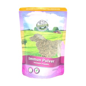 Bellfor Immun-Pulver per cani, confezione da 250g per rafforzare il sistema immunitario.
