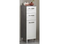 Pelipal Highboard 913 Weiss / Betonoptik (HxB) 100,5 x 30 cm