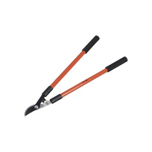 Cesoia bypass, 70 cm, con lama antiaderente e bracci in metallo arancione.