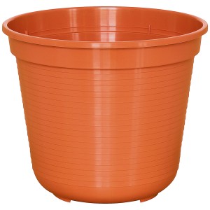Pot de fleurs standard en terre cuite, Ø 26 cm, idéal pour les plantes. Pot classique pour jardin et balcon.