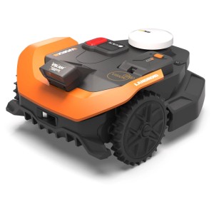 Robot rasaerba Worx Landroid WR312E con Stereo Vision e funzione Cloud, arancione-nero.