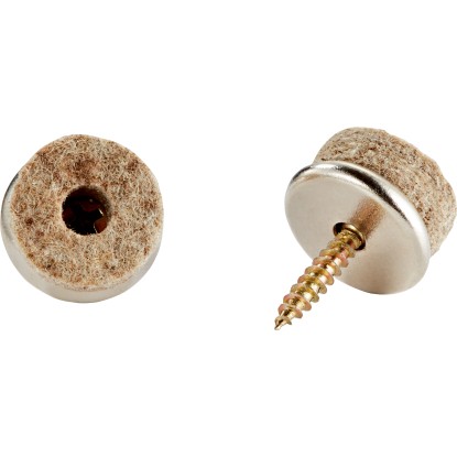 Patin pour parquet rond avec vis Ø 20 mm / 4 pcs