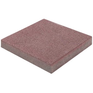 Lastra per esterni Turin rossa, 40x40 cm, spessore 5 cm. Piastrella per terrazza, giardino e vialetti.