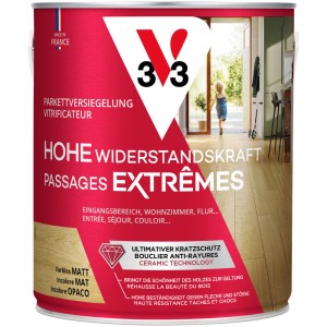 Sigillante per parquet opaco incolore (2,5 l) per pavimenti in legno interni resistenti.
