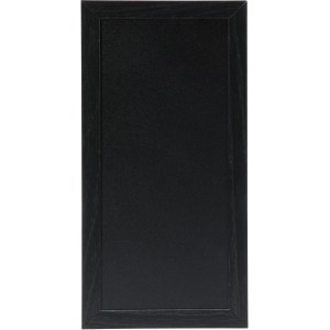 Schwarze Securit Kreidetafel Woody 40x20 cm mit Kreidestift.