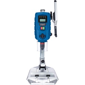 Trapano a colonna Scheppach DP60 con display digitale e laser per forature precise.