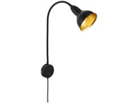 Briloner Lampada con attacco a spina Hygge Oro Nero E14