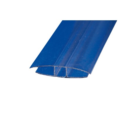 H-Klemm-Mittelprofil Transparent 0,6 cm