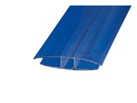 H-Klemm-Mittelprofil Transparent 0,6 cm