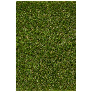 Detailaufnahme von Andiamo Kunstrasen Sylt Grün, ideal für Garten, Balkon und Terrasse.