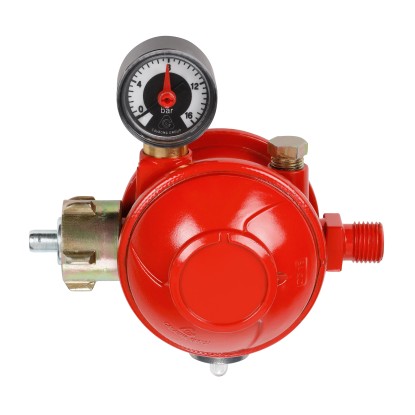 Rothenberger Propangasregler 50 mbar zweistufig mit Druckanzeige